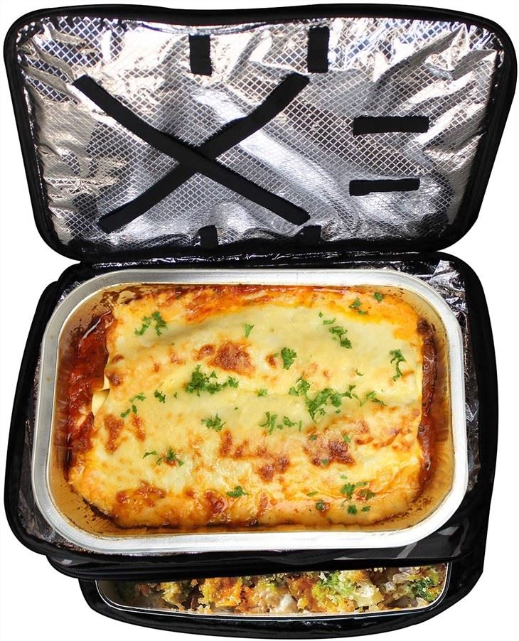 INSULATED FOOD CARRIER DOUBLE CASSEROLE